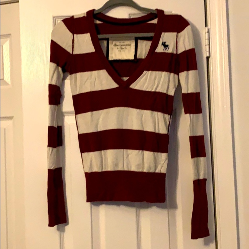 Long sleeve Abercrombie and Fitch striped sweater